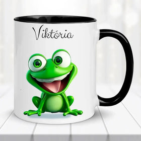 Névre szóló állatos bögre – saját névvel és választható képpel - 0