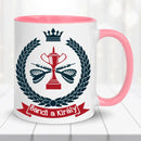 Darts bögre – Királyi stílus, egyedi felirattal-7