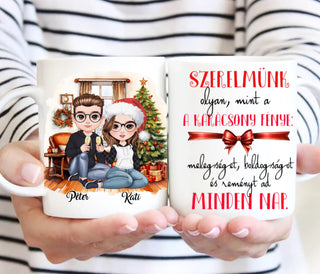 Karácsonyi bögre – egyedi dizájn