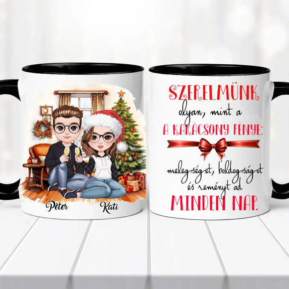 Karácsonyi bögre – egyedi dizájn