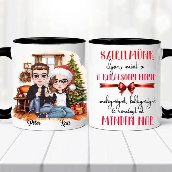 Karácsonyi bögre – egyedi dizájn