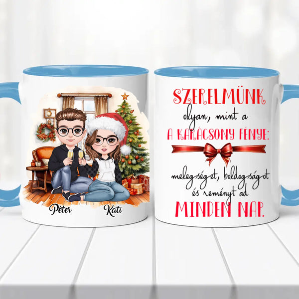 Karácsonyi bögre – egyedi dizájn