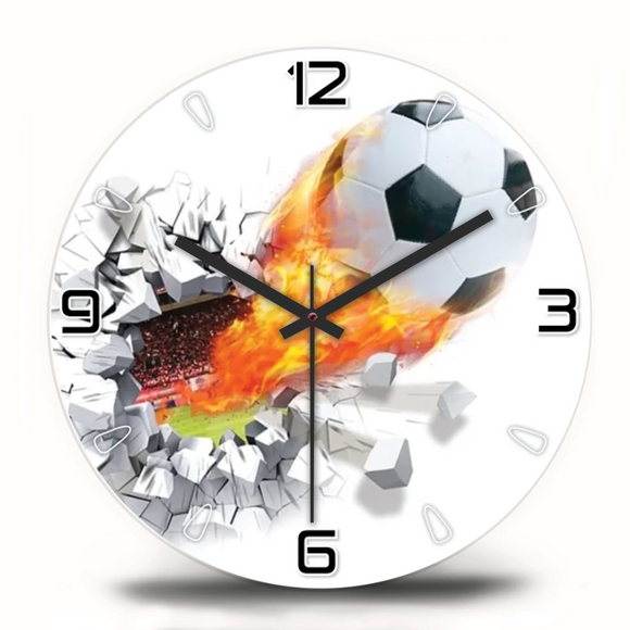 Focis falióra lángoló labda grafikával, sötétkék stadion háttérrel és névre szóló felirattal.