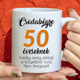 Születésnapi évszámos bögre – egyedi számokkal