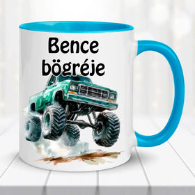 Terepjáró autós bögre – egyedi névvel - 0