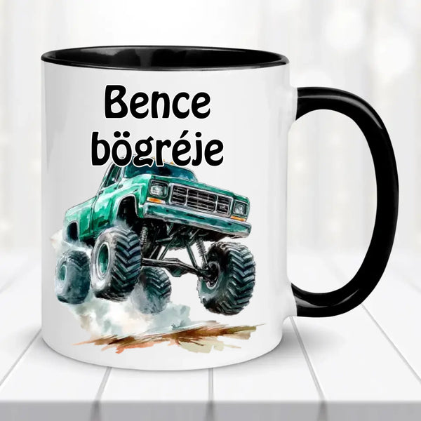 Terepjáró autós bögre – egyedi névvel