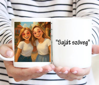 AI Barátnős bögre - saját idézettel
