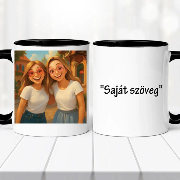 AI Barátnős bögre - saját idézettel