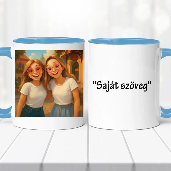 AI Barátnős bögre - saját idézettel