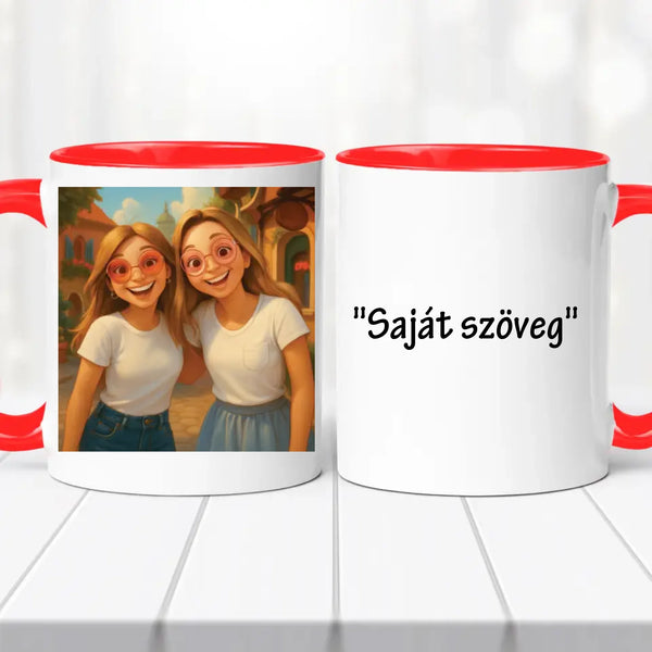 AI Barátnős bögre - saját idézettel