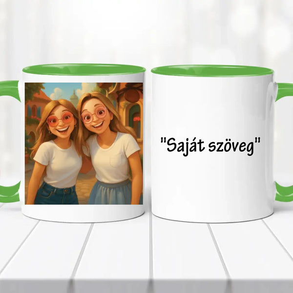 AI Barátnős bögre - saját idézettel