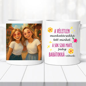 AI fényképes barátnős bögre – Mese ihlette saját képpel