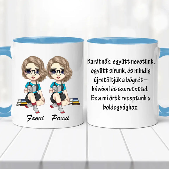 Barátnős bögre - saját idézettel