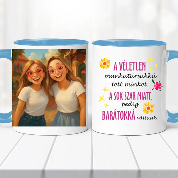 AI fényképes barátnős bögre – Mese ihlette saját képpel