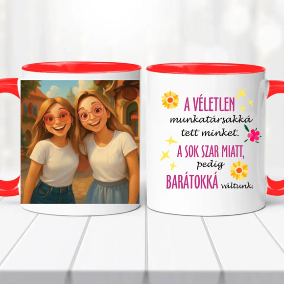 AI fényképes barátnős bögre – Mese ihlette saját képpel