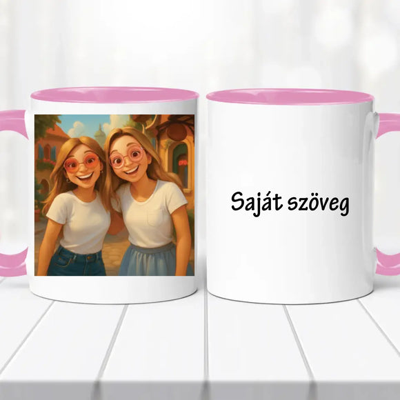 AI Barátnős bögre - saját idézettel