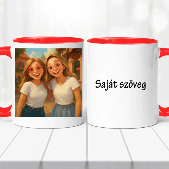 AI Barátnős bögre - saját idézettel